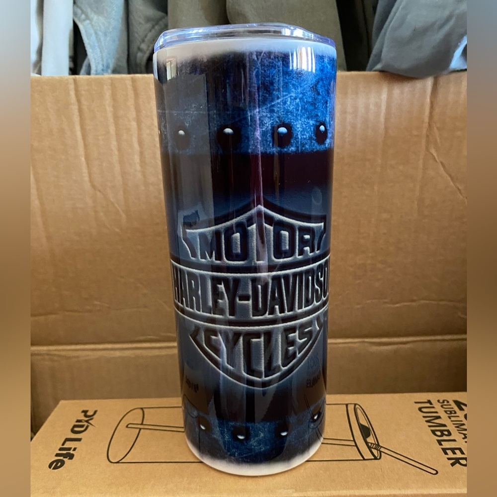 New 20oz Sublimation Tumbler- Comes W/Reusable Straw & Lid